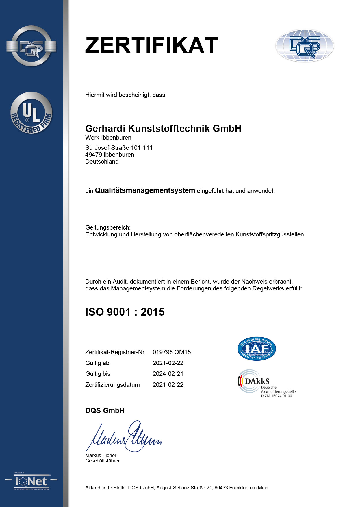 DIN EN ISO 9001 (Ibbenbüren) 1