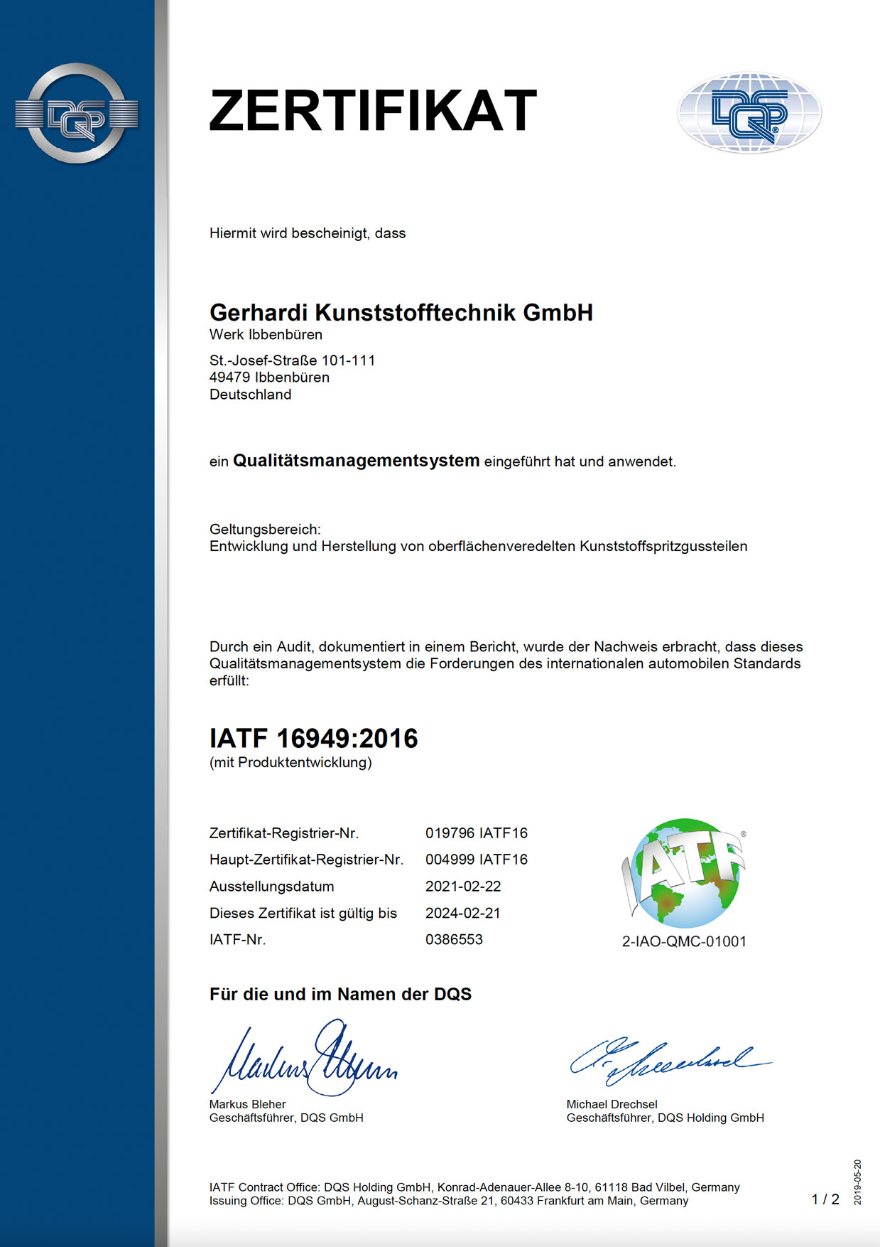 IATF 16949 (Ibbenbüren) 1