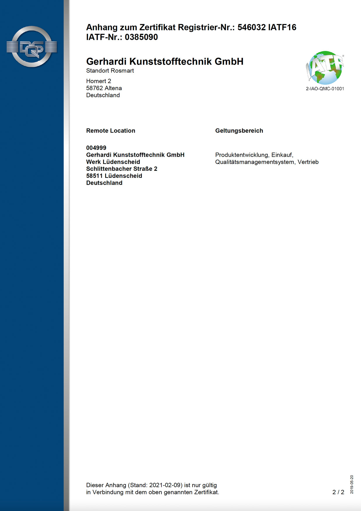 IATF 16949 (Rosmart) 2